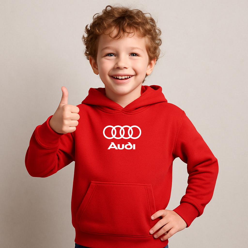 Youth Kids Audi Motorsports Car Pullover Hoodie